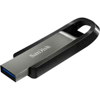 SanDisk Extreme Go 128 GB, USB-Stick (silber/schwarz, USB-A 3.2 Gen 1)