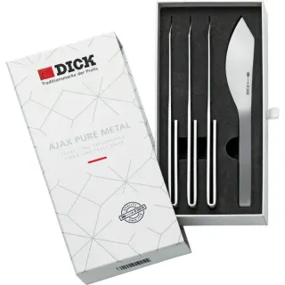 DICK Steakmesser AJAX Pure Metal, 4er-Set (edelstahl)
