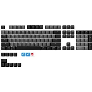 Sharkoon SKILLER SAC20, Tastenkappe (schwarz, 114 Stück, ANSI-Layout (US))