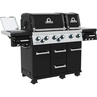 Broil King Gasgrill Imperial 690 IR (schwarz/edelstahl, mit Infrarot-Seitenbrenner und Heckbrenner)