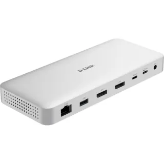 D-Link DUF-901, Dockingstation (silber, USB-A, USB-C, DP, RJ-45)