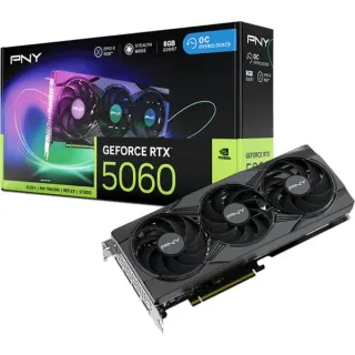 PNY GeForce RTX 5060 ARGB Triple Fan OC, Grafikkarte (DLSS 5, 3x DisplayPort, 1x HDMI 2.1)