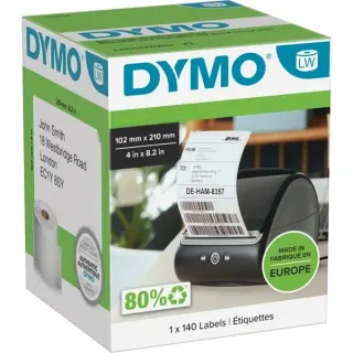 Dymo LabelWriter ORIGINAL DHL-Versandetiketten 102x210mm, 1 Rolle mit 140 Etiketten (permanent klebend, 2166659)