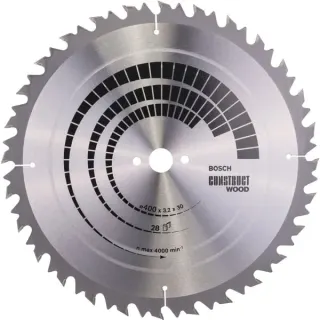 Bosch Professional PRO Construct Wood Kreissägeblatt, Ø 400mm, 28Z (Bohrung 30mm, für Tischkreissägen)