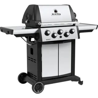 Broil King Gasgrill Signet 390 (edelstahl/schwarz, mit Seiten- und Heckbrenner)