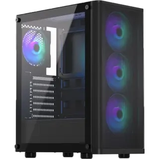 ENDORFY Ventum 200 ARGB, Tower-Gehäuse (schwarz, Seitenteil aus Tempered Glass)