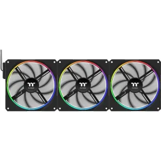 Thermaltake TS 140 EX RGB, Gehäuselüfter (schwarz, 3er Pack, 140 mm)