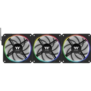 Thermaltake TS 120 EX RGB, Gehäuselüfter (schwarz, 3er Pack, 120 mm)