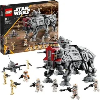 LEGO 75337 Star Wars AT-TE Walker, Konstruktionsspielzeug (Die Rache der Sith-Set mit Minifiguren)