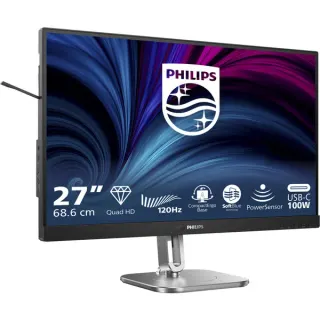 Philips 27B2U4601, LED-Monitor (68.5 cm (27 Zoll), dunkelgrau/silber, QHD, IPS, Adaptive-Sync, USB-Hub, USB-C, 120Hz Panel)
