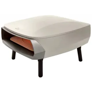 Witt Pizzaofen ETNA Rotante 16" (hellgrau, für Pizzen bis ca. Ø 40cm, rotierender Pizzastein)