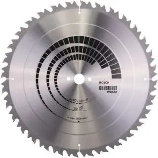 Bosch Professional PRO Construct Wood Kreissägeblatt, Ø 450mm, 32Z (Bohrung 30mm, für Tischkreissägen)