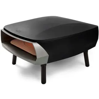 Witt Pizzaofen ETNA Rotante 16" (schwarz (matt), für Pizzen bis ca. Ø 40cm, rotierender Pizzastein)