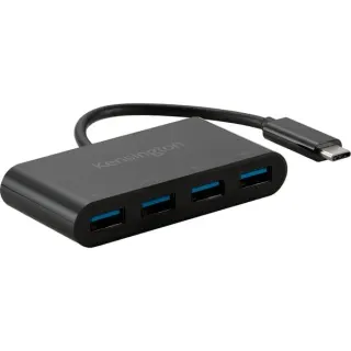 Kensington CH1200 USB-C 4 Port Hub, USB-Hub (schwarz)