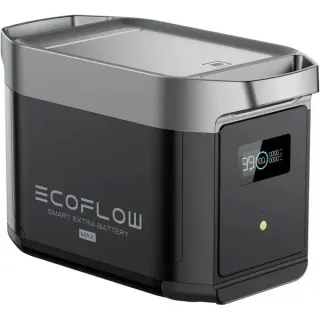 EcoFlow Intelligenter Zusatzakku für Delta 2 Max (schwarz/grau, 2.048 Wh, LFP-Akku)
