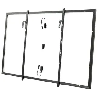 EcoFlow Balkon-Hakenkit, Halterung für Balkonkraftwerk (schwarz, für starres EcoFlow Solarpanel 400W u.a.)