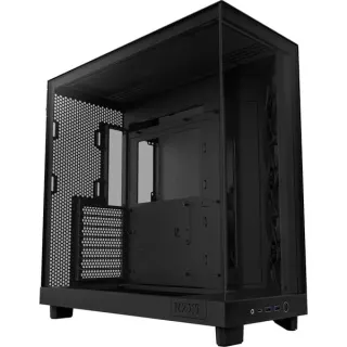 NZXT H6 Flow , Tower-Gehäuse (schwarz, Tempered Glass)