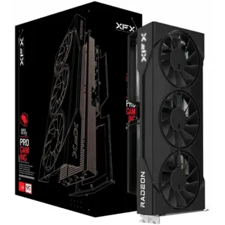 XFX Radeon RX 9060 XT Swift OC Triple Fan, Grafikkarte (schwarz, RDNA4, GDDR6, 2x DisplayPort, 1x HDMI 2.1)