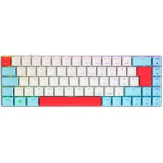 CHERRY MX-LP 2.1 Compact Wireless, Gaming-Tastatur (weiß/mehrfarbig, DE-Layout, Cherry MX Low Profile RGB Speed)