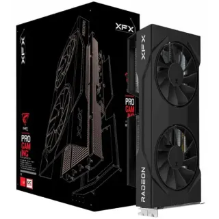XFX Radeon RX 9060 XT Swift OC Dual Fan, Grafikkarte (schwarz, RDNA4, GDDR6, 2x DisplayPort, 1x HDMI 2.1)