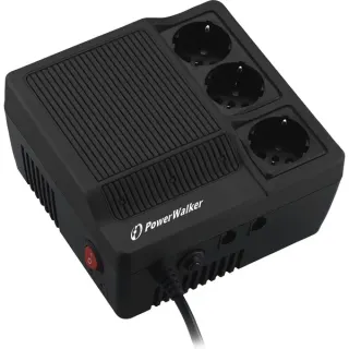BlueWalker Spannungsregler PowerWalker AVR 600 (schwarz, Überspannungsschutz, Schalter)