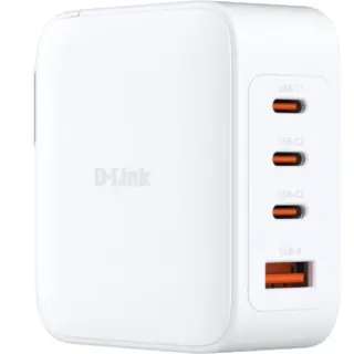 D-Link 100W GaN Ladegerät DCP-101/E, PD 3.0, QC 4.0 (weiß, 1x USB-A, 3x USB-C)
