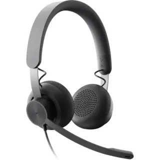 Logitech Zone Wired MS Teams, Headset (grau/schwarz, Microsoft Teams zertifiziert, USB-A/C)