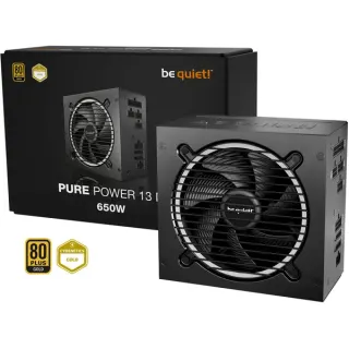be quiet! Pure Power 13 M 650W, PC-Netzteil (schwarz, 1x 12-Pin High Power GPU, 2x PCIe, Kabel-Management , 650 Watt)