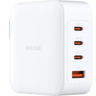 D-Link 140W GaN Ladegerät DCF-141/E, PD 3.1, QC 4.0 (weiß, 1x USB-A, 3x USB-C)