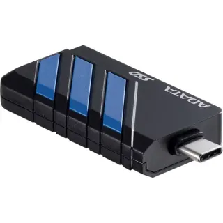 ADATA External SSD SC735 1 TB, Externe SSD (schwarz/blau, USB-C 3.2 Gen 2 (10 Gbit/s))