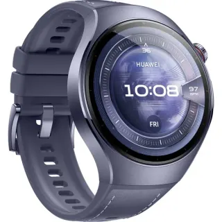 Huawei Watch 5 46mm (Rates-L39L), Smartwatch (grau/violett, Komposit-Armband in grauviolett, Gehäuse aus Titanium)