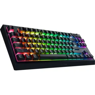 Razer BlackWidow V4 TKL HyperSpeed, Gaming-Tastatur (schwarz, DE-Layout, Razer Orange)