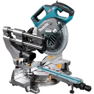 Makita Akku-Kapp-und Gehrungssäge LS002GZ01 XGT, 40Volt + Funk Adapter, Kapp- und Gehrungssäge (blau, Bluetooth, ohne Akku und Ladegerät)