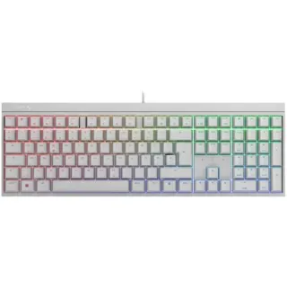 CHERRY MX 2.0S, Gaming-Tastatur (weiß, DE-Layout, Cherry MX Brown)