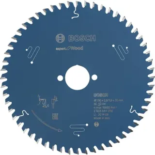 Bosch Professional EXPERT Wood Kreissägeblatt, Ø 190mm, 56Z (Bohrung 30mm, für Handkreissägen)