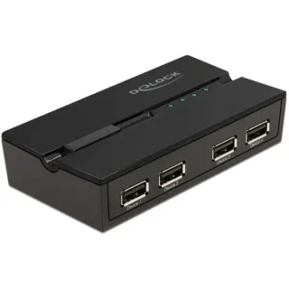 DeLOCK USB 2.0 Switch für 4 PC an 4 Geräte, USB-Switch