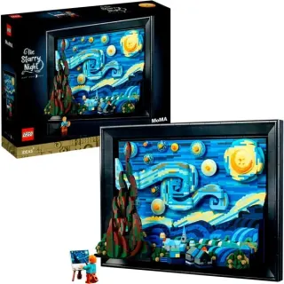 LEGO 21333 Ideas Vincent van Gogh – Sternennacht, Konstruktionsspielzeug (3D-Nachbildung des Meisterwerks von van Gogh)