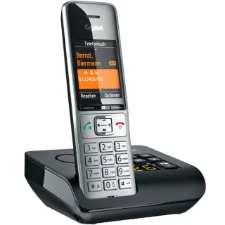 Gigaset COMFORT 500A, analoges Telefon (silber/schwarz)