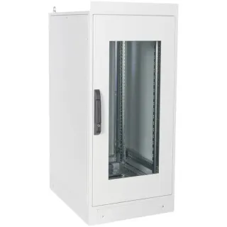 Digitus Industrie-Netzwerkschrank, Innenanwendung, IP55, IT-Schrank (hellgrau, 24 Höheneinheiten)