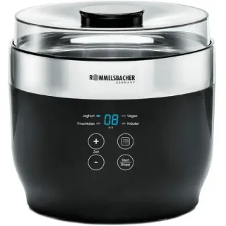 Rommelsbacher JG 80 "Jona", Joghurtbereiter (schwarz/edelstahl)