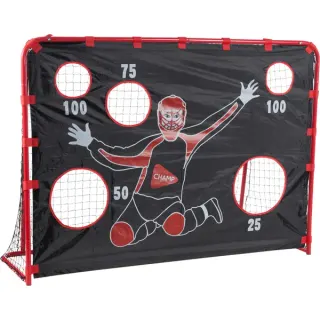 HUDORA Floorballtor mit Torwand, Hockeytor (rot)