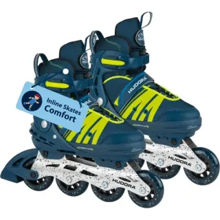 HUDORA Inline Skates Comfort Gr. 29-34, Inline-Skates (blau/gelb)