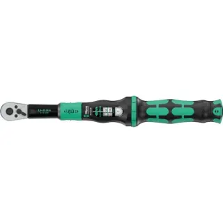 Wera Drehmomentschlüssel mit Umschaltknarre Click-Torque Lock A 5 (schwarz/grün, Abtrieb 1/4", 2,5 bis 25Nm)