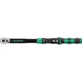 Wera Drehmomentschlüssel mit Umschaltknarre Click-Torque Lock C 3 (schwarz/grün, Abtrieb 1/2", 40 bis 200 Nm)