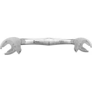 Wera 6006 Joker M / L Selbstjustierender Doppelmaulschlüssel, Schraubenschlüssel (silber, SW 13 - 19mm und 1/2" - 3/4")