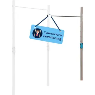 HUDORA Turnreck Vario Erweiterung Doppelreck, Fitnessgerät (blau/beige)