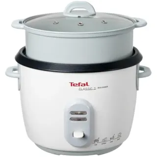 Tefal Reiskocher Classic RK1011 (weiß/silber, 700 Watt, 5 Liter)