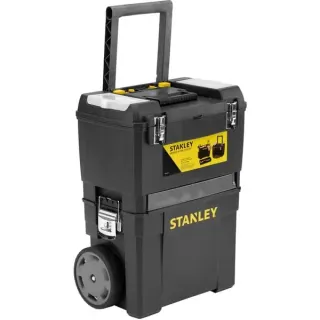Stanley Rollende Werkstatt, Werkzeugwagen (schwarz/gelb, mit Trolley-Griff)