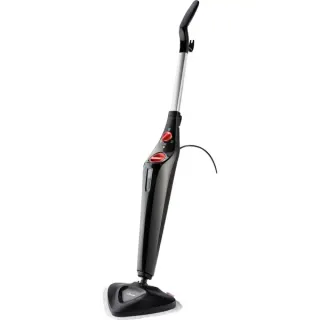 Vileda Dampfreiniger Steam Plus + PowerPad (schwarz/rot, 1.550 Watt)