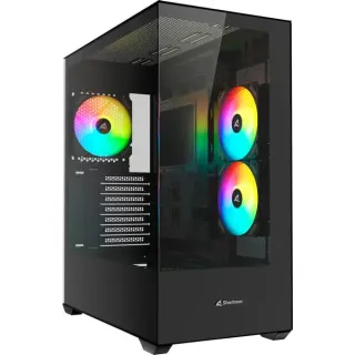 Sharkoon SK6 ARGB , Tower-Gehäuse (schwarz, Tempered Glass x 2)